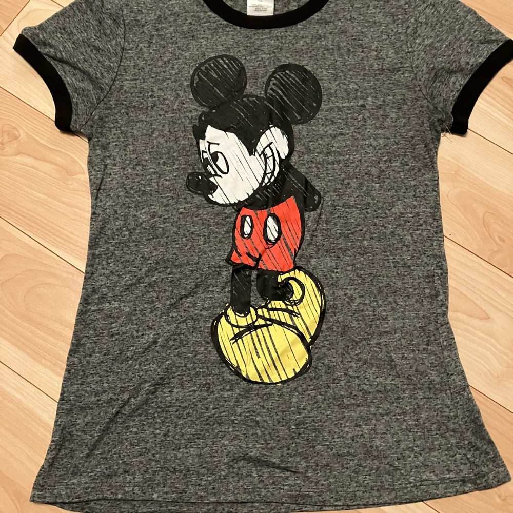 Disney Mickey Mouse Gray and Red Kids T-Shirt